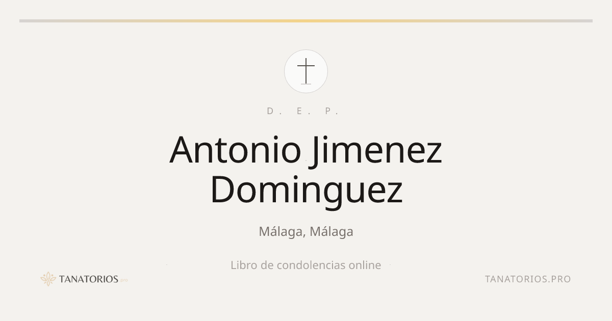Memorial de Antonio Jimenez Dominguez