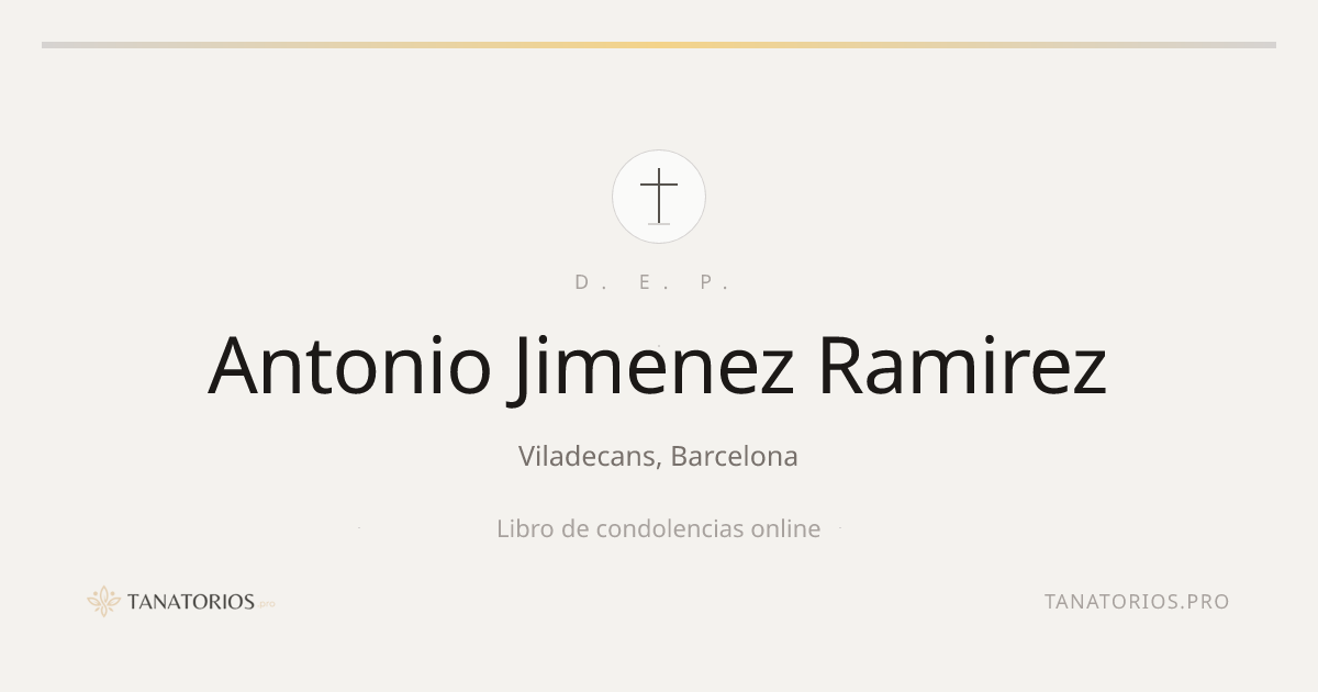 Memorial de Antonio Jimenez Ramirez