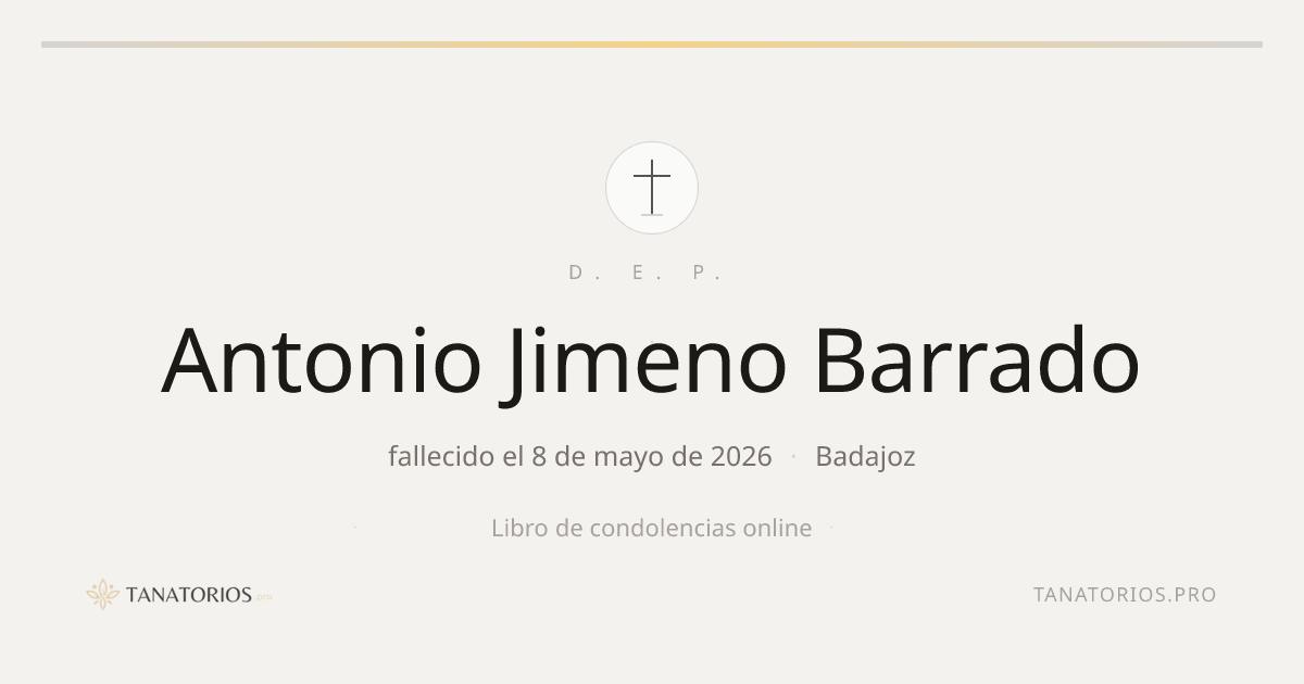 Memorial de Antonio Jimeno Barrado