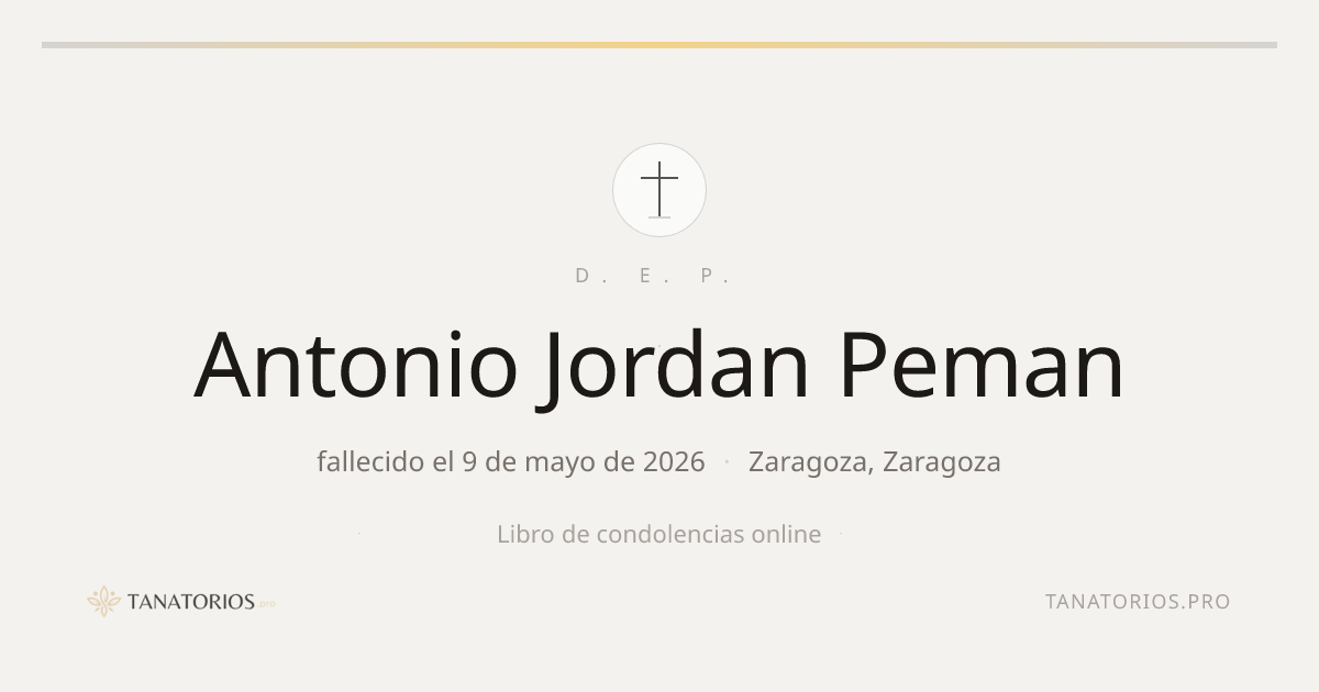 Memorial de Antonio Jordan Peman