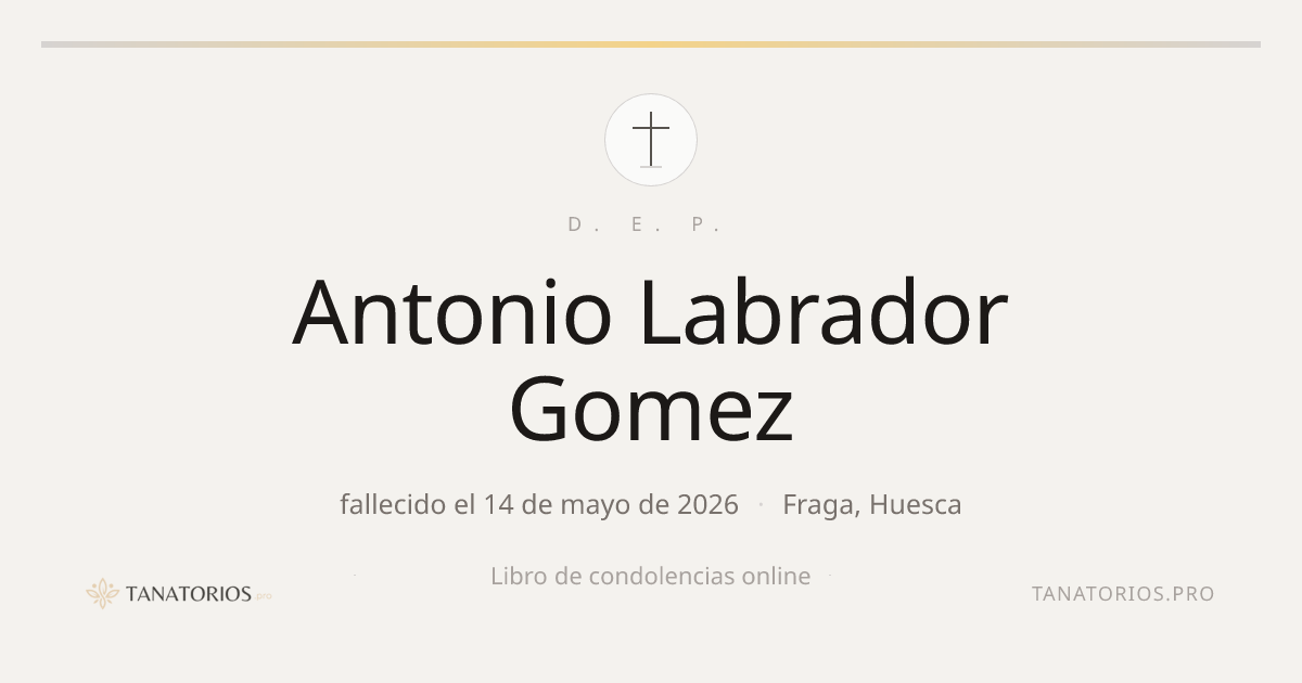 Memorial de Antonio Labrador Gomez