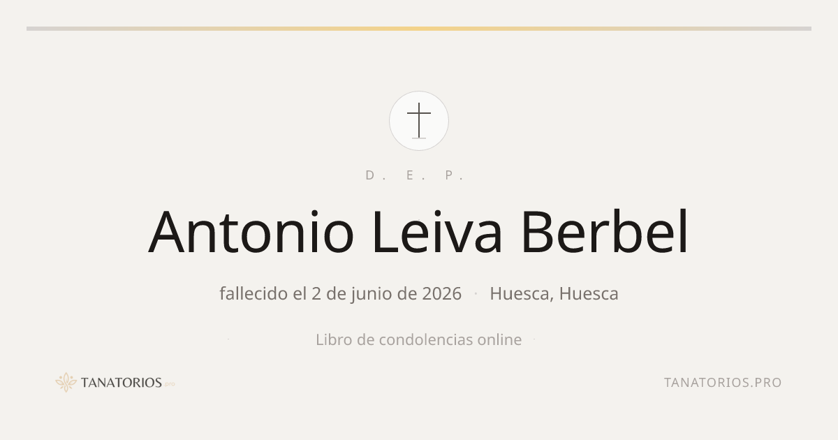 Memorial de Antonio Leiva Berbel