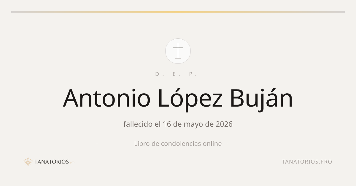 Memorial de Antonio López Buján