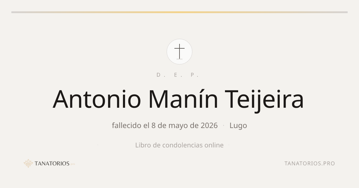 Memorial de Antonio Manín Teijeira