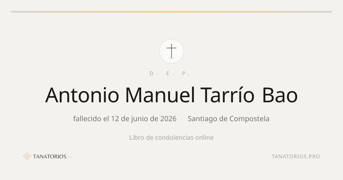 Memorial de Antonio Manuel Tarrío Bao