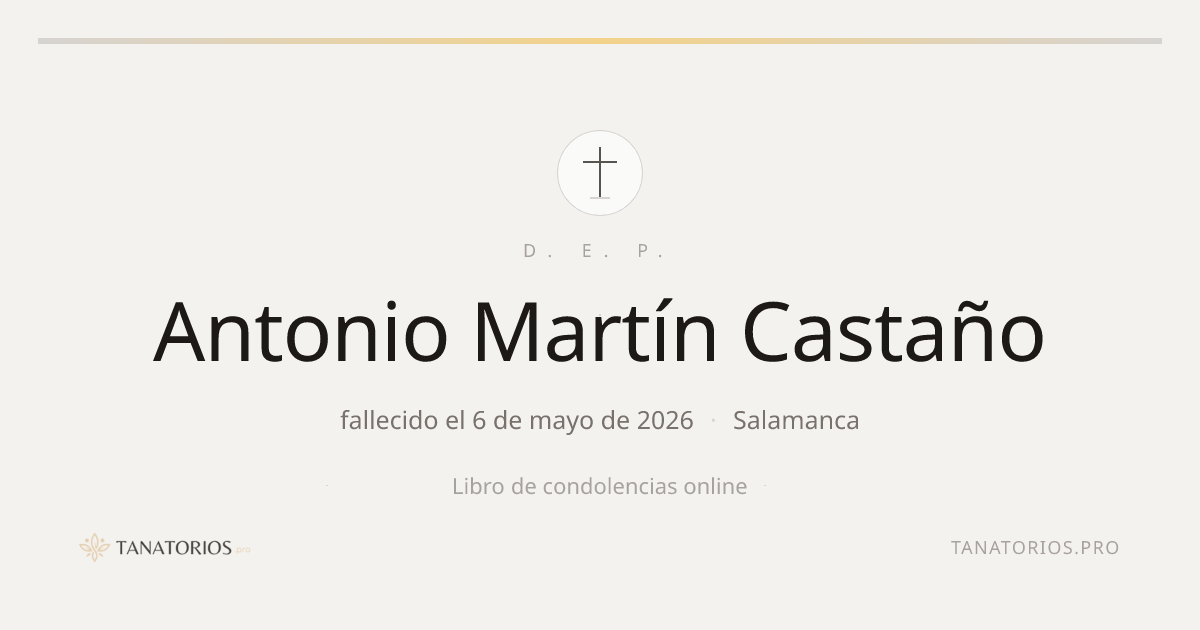 Memorial de Antonio Martín Castaño