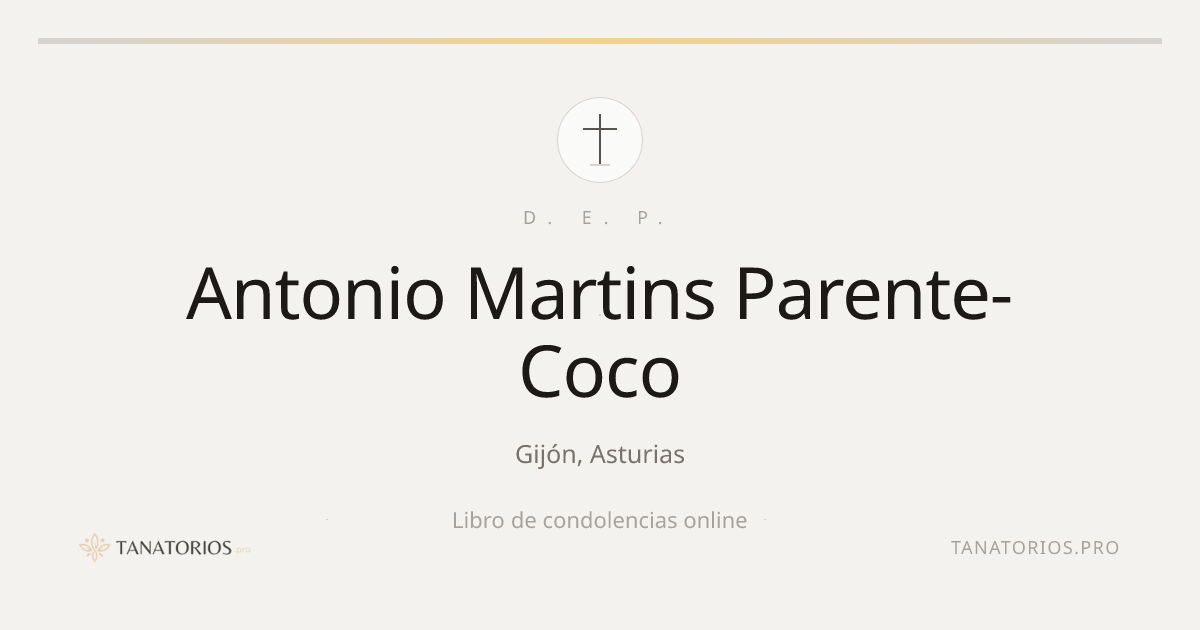 Memorial de Antonio Martins Parente-Coco
