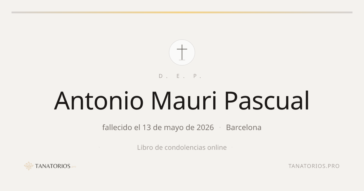 Memorial de Antonio Mauri Pascual