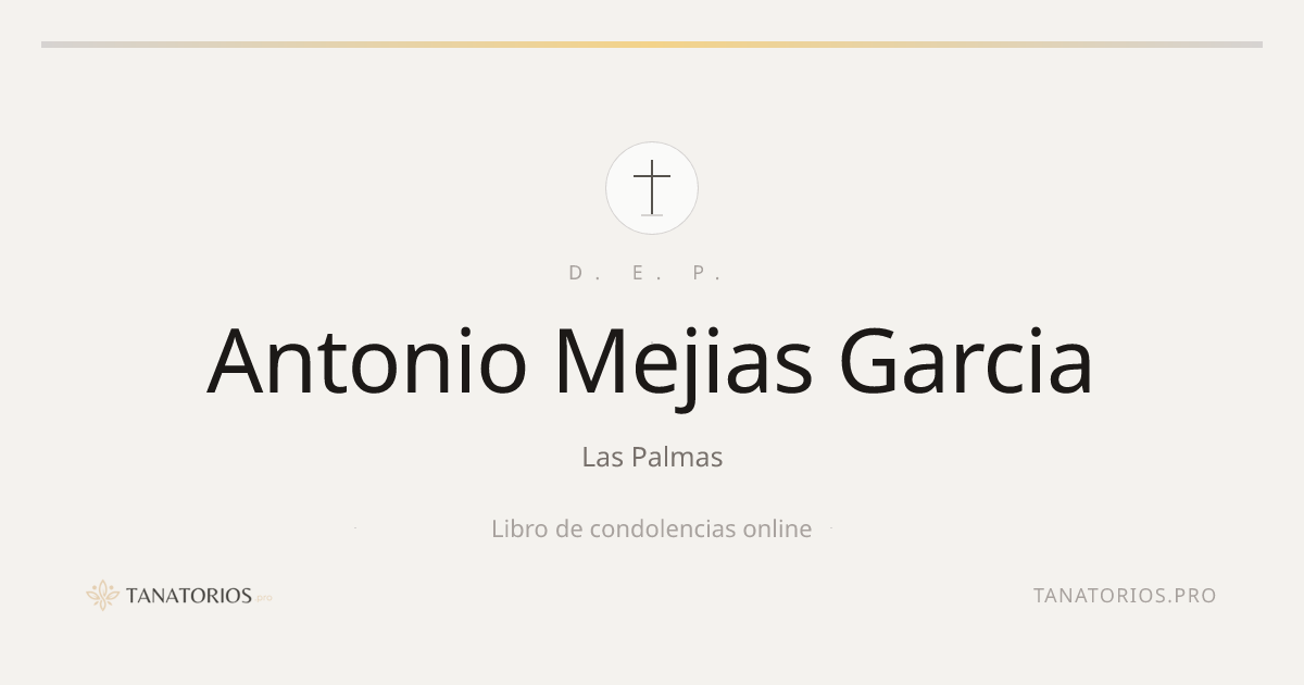 Memorial de Antonio Mejias Garcia