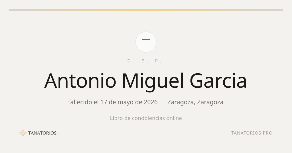 Memorial de Antonio Miguel Garcia