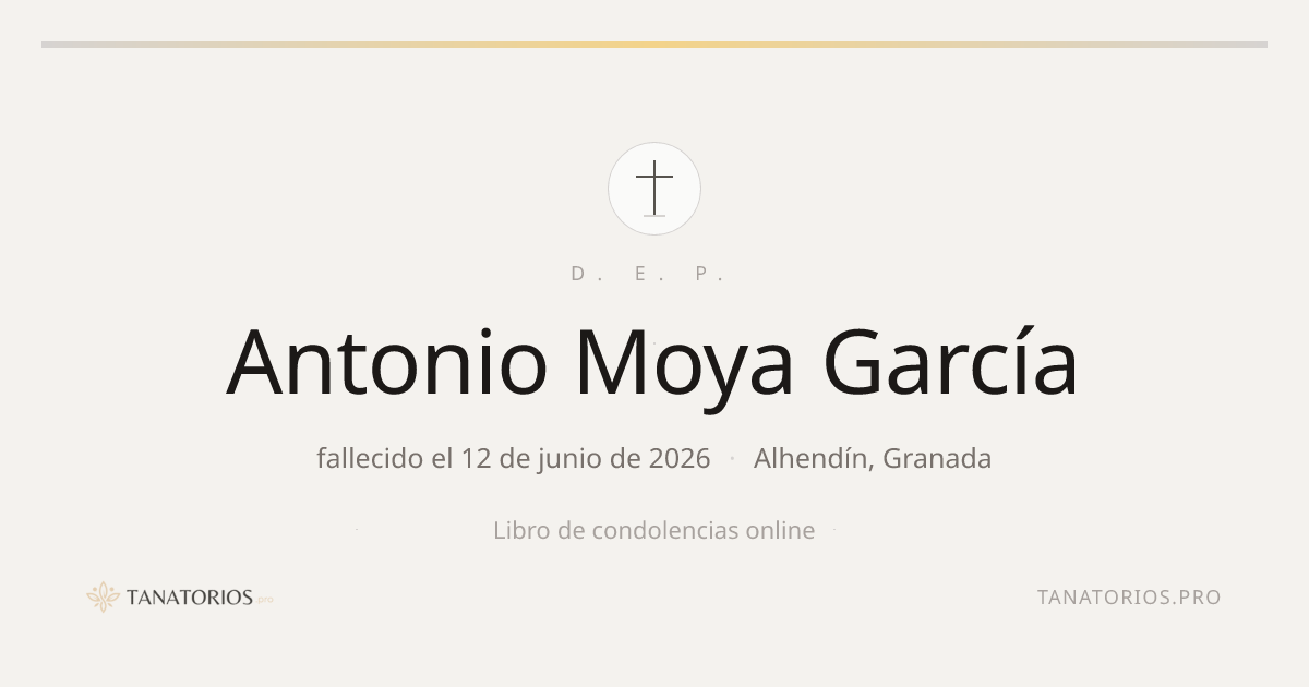 Memorial de Antonio Moya García