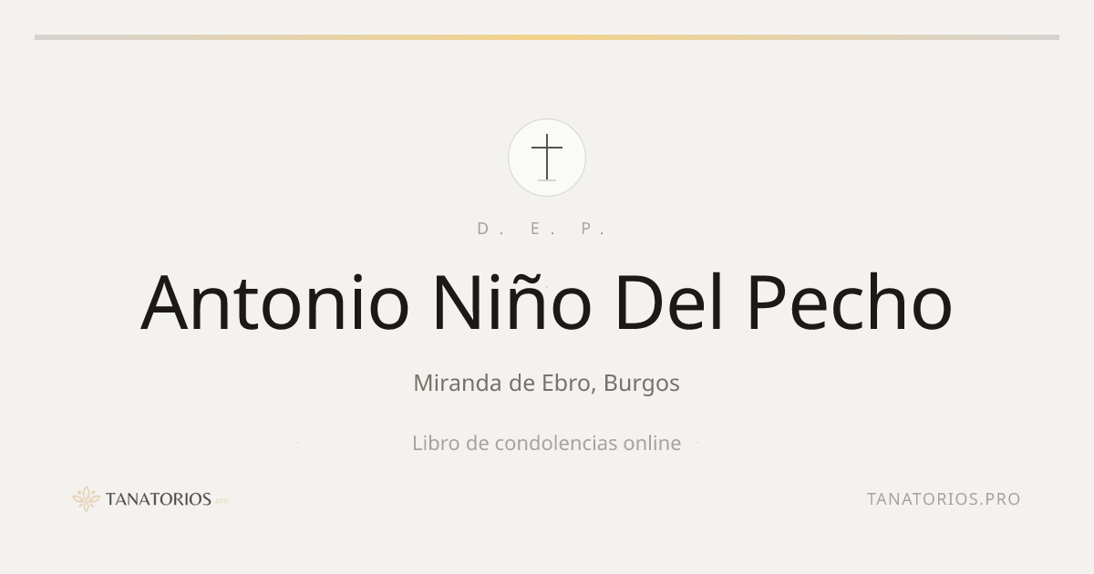 Memorial de Antonio Niño Del Pecho