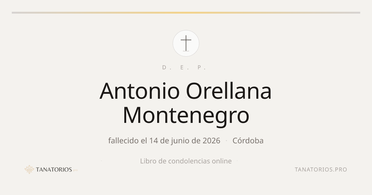 Memorial de Antonio Orellana Montenegro