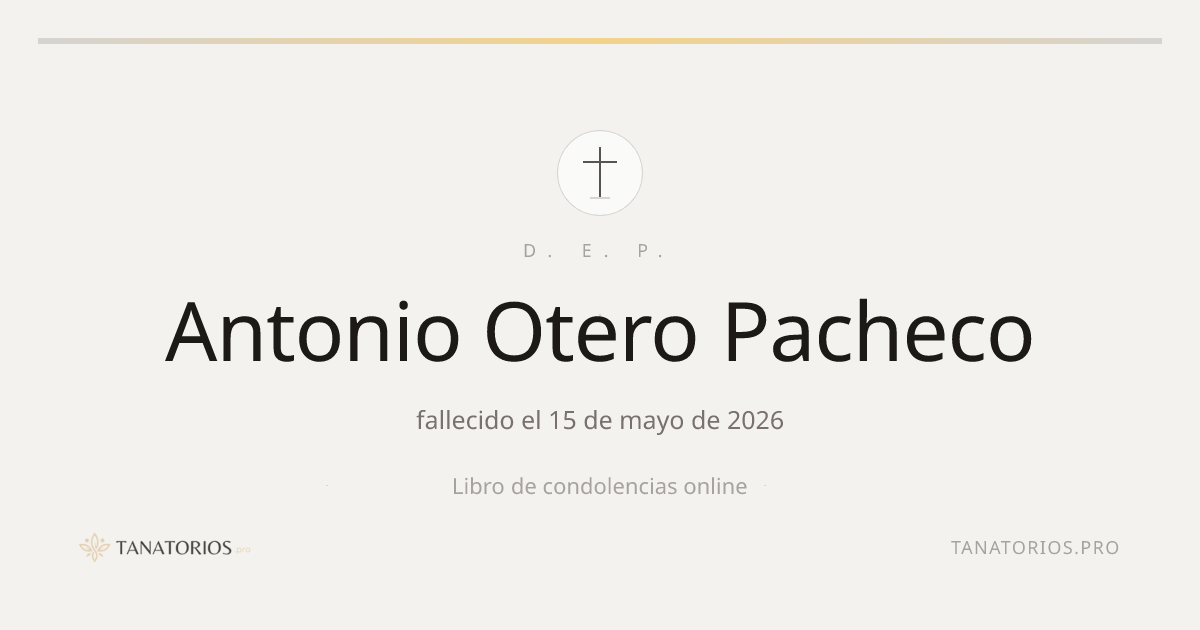 Memorial de Antonio Otero Pacheco