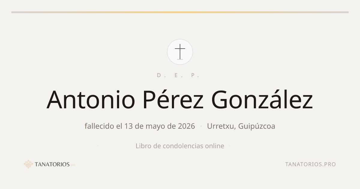 Memorial de Antonio Pérez González