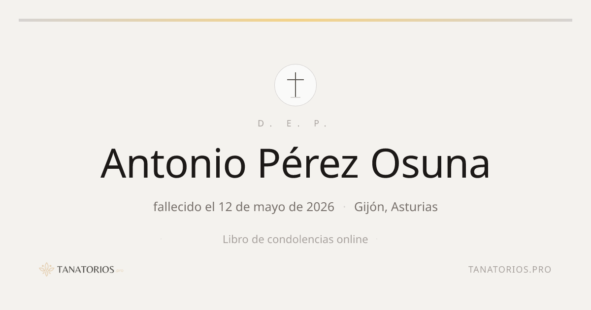 Memorial de Antonio Pérez Osuna
