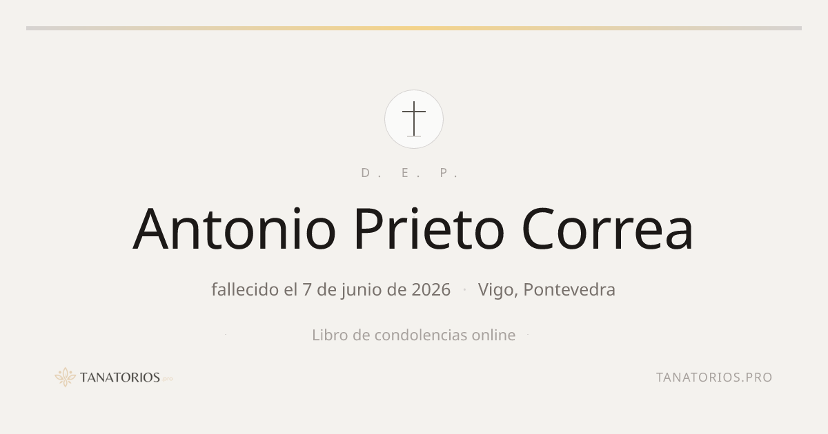 Memorial de Antonio Prieto Correa