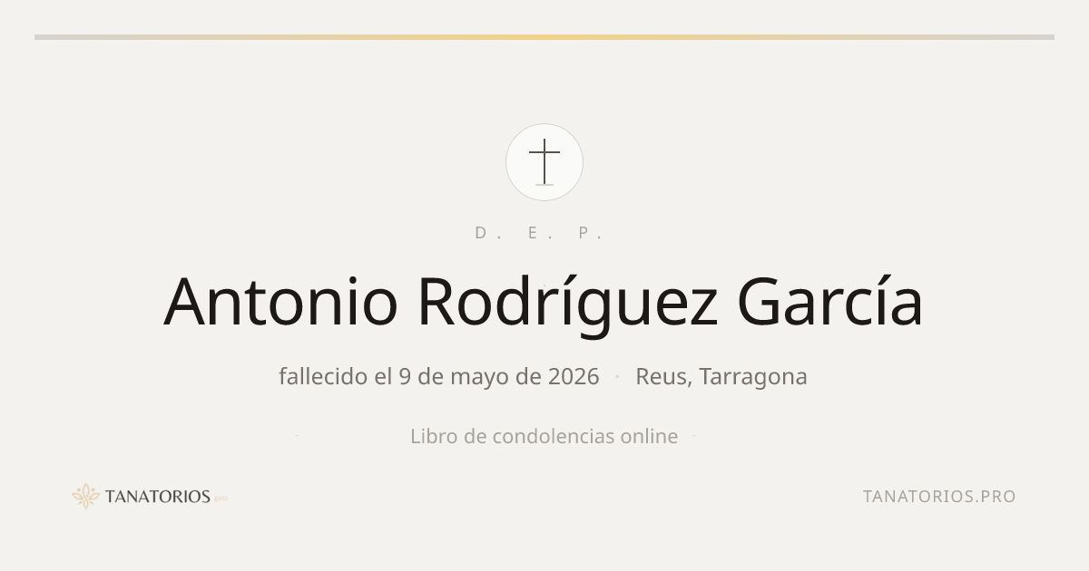 Memorial de Antonio Rodríguez García