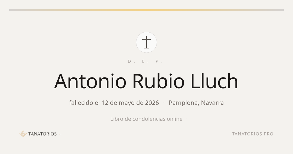 Memorial de Antonio Rubio Lluch