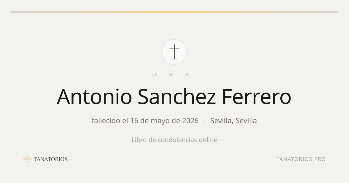 Memorial de Antonio Sanchez Ferrero