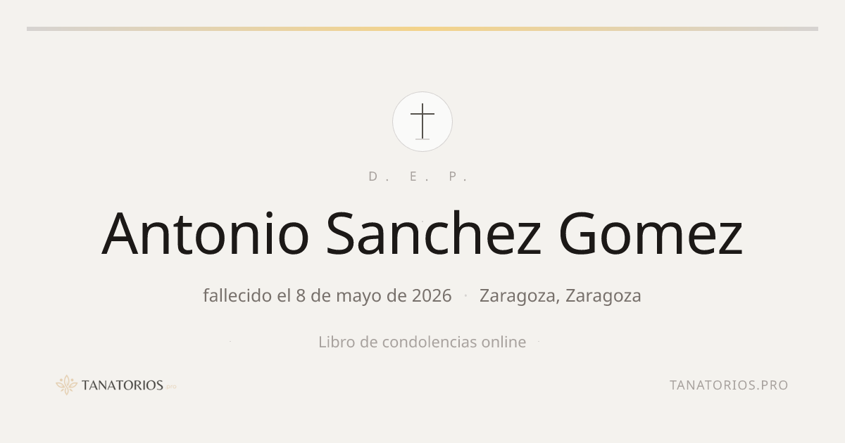 Memorial de Antonio Sanchez Gomez