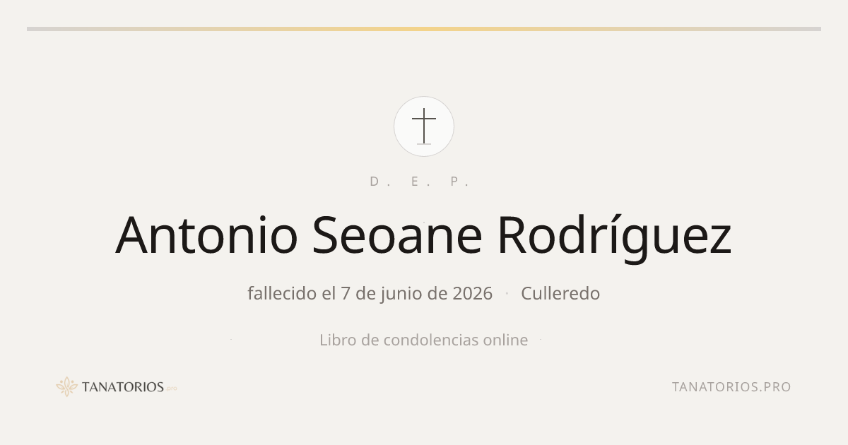 Memorial de Antonio Seoane Rodríguez