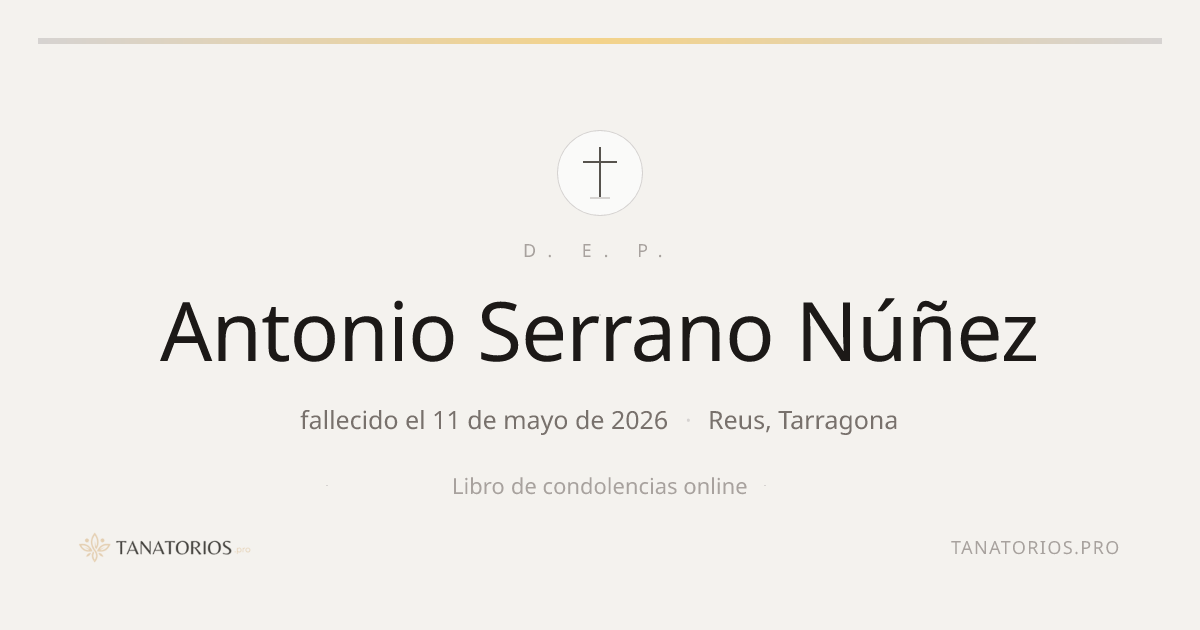 Memorial de Antonio Serrano Núñez