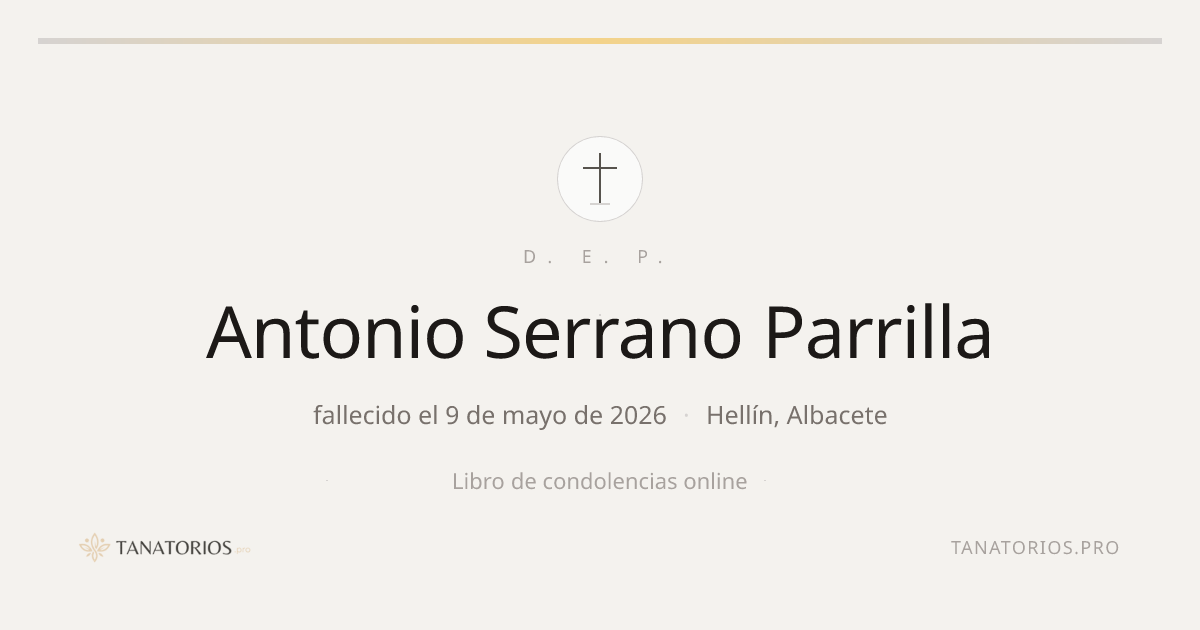 Memorial de Antonio Serrano Parrilla