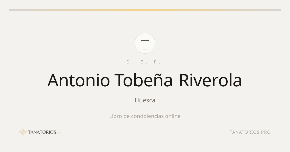 Memorial de Antonio Tobeña Riverola