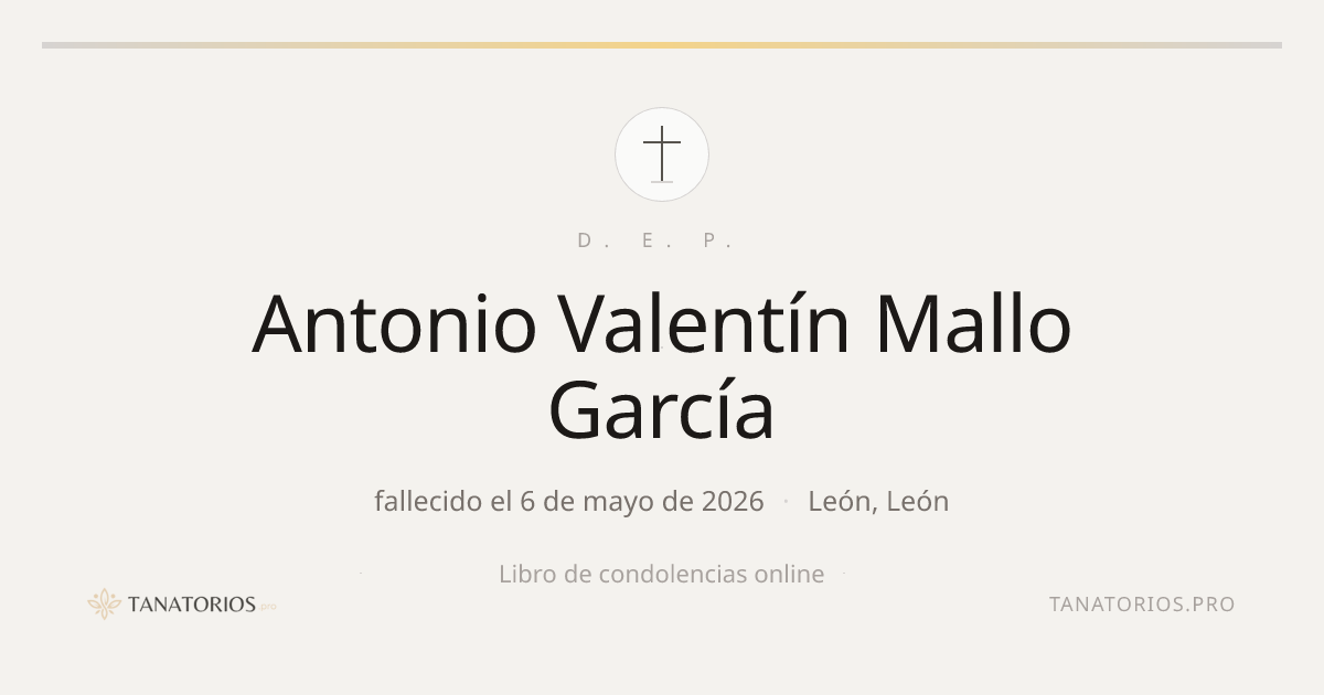 Memorial de Antonio Valentín Mallo García