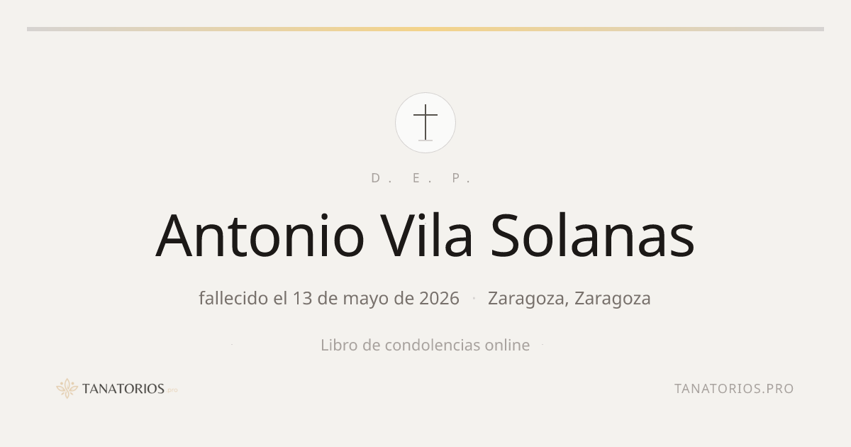 Memorial de Antonio Vila Solanas