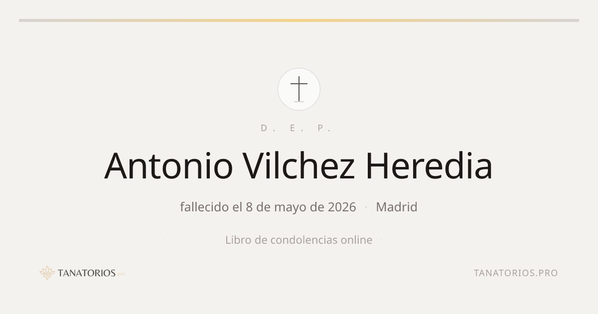 Memorial de Antonio Vilchez Heredia