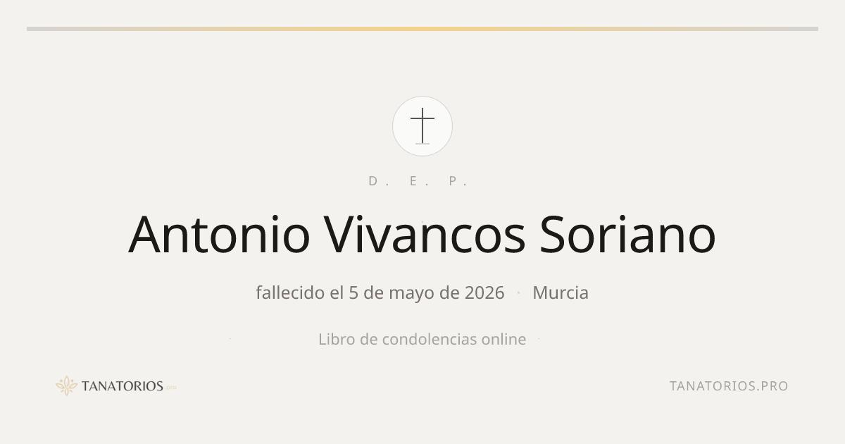Memorial de Antonio Vivancos Soriano