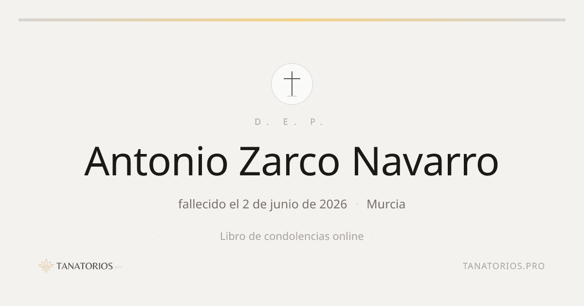 Memorial de Antonio Zarco Navarro