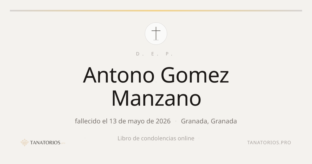 Memorial de Antono Gomez Manzano