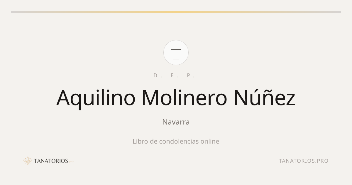 Memorial de Aquilino Molinero Núñez