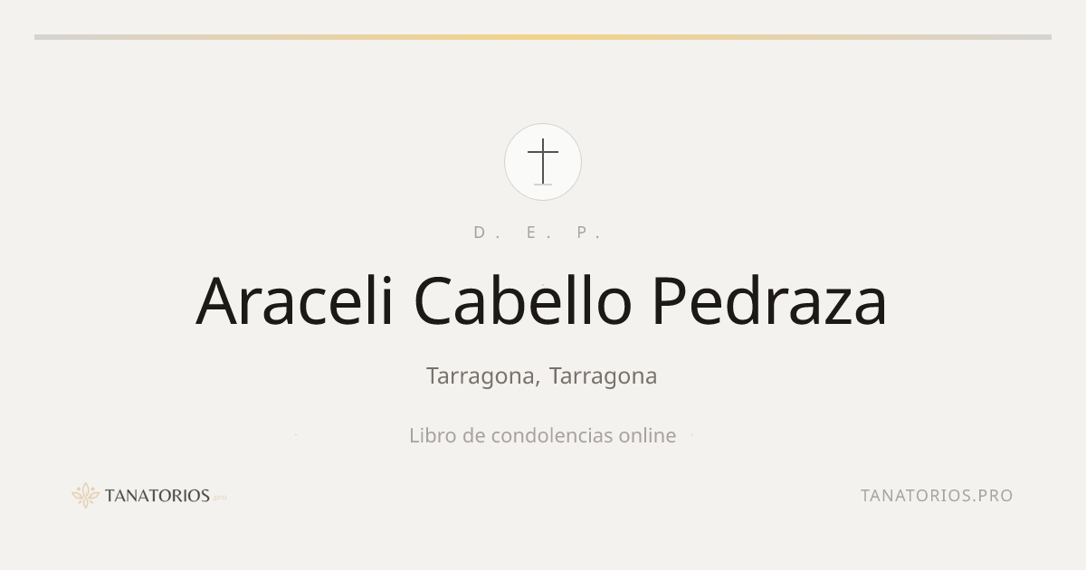 Memorial de Araceli Cabello Pedraza