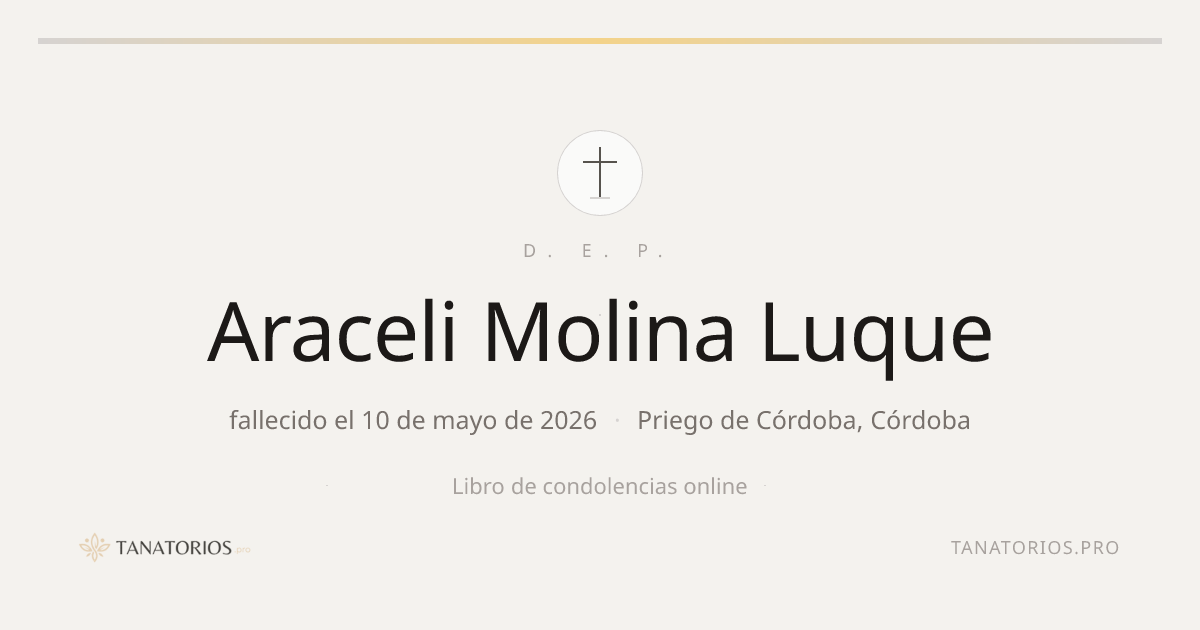 Memorial de Araceli Molina Luque