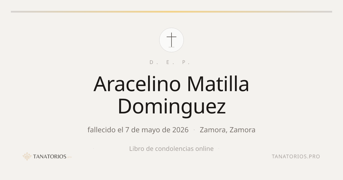 Memorial de Aracelino Matilla Dominguez