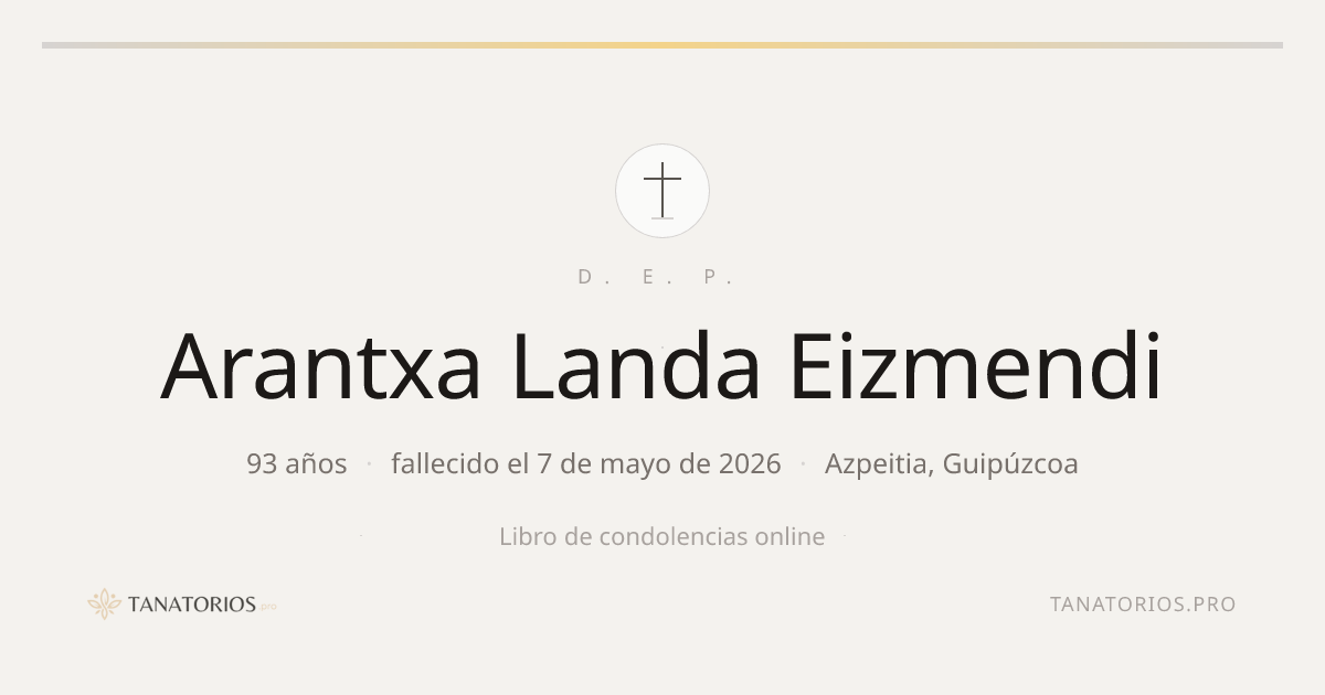 Memorial de Arantxa Landa Eizmendi