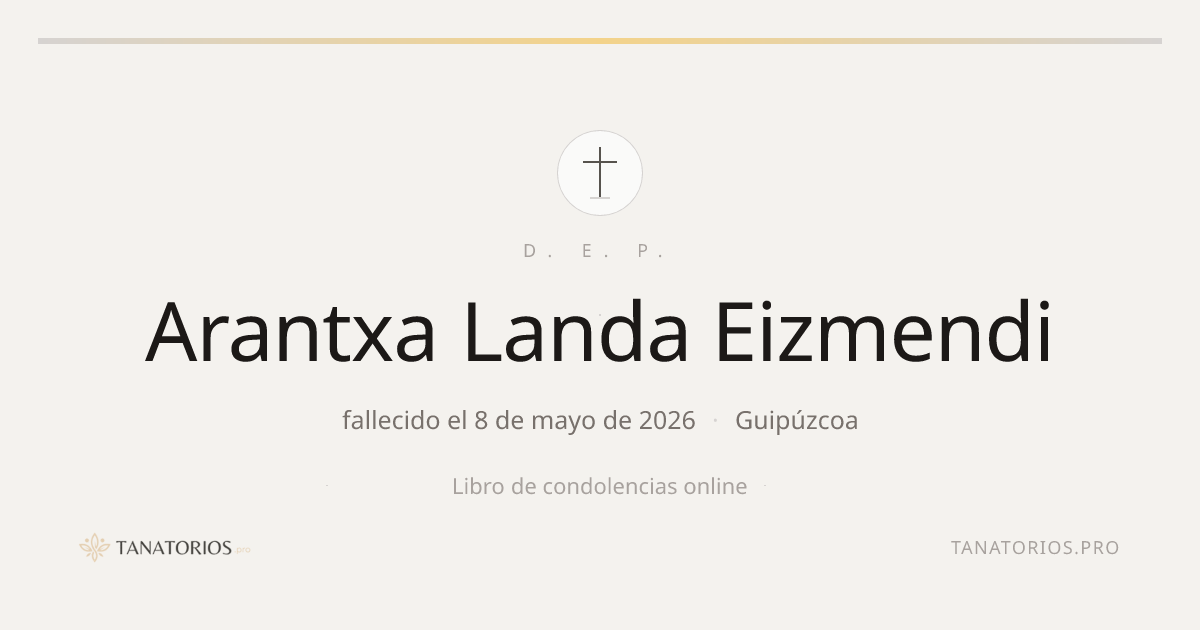 Memorial de Arantxa Landa Eizmendi