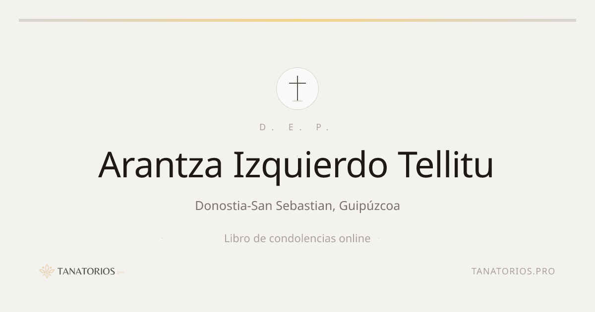 Memorial de Arantza Izquierdo Tellitu