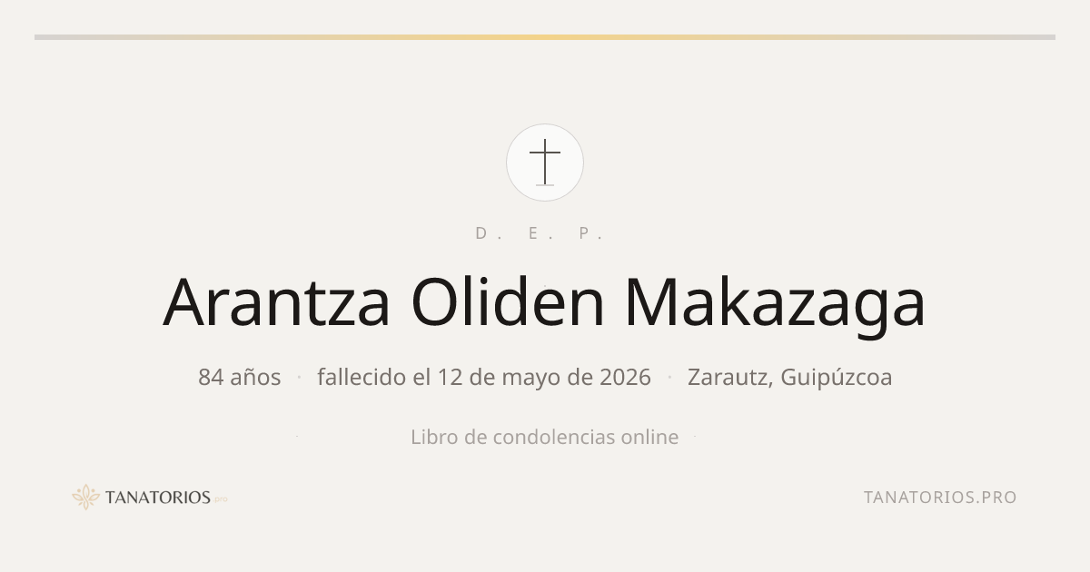 Memorial de Arantza Oliden Makazaga