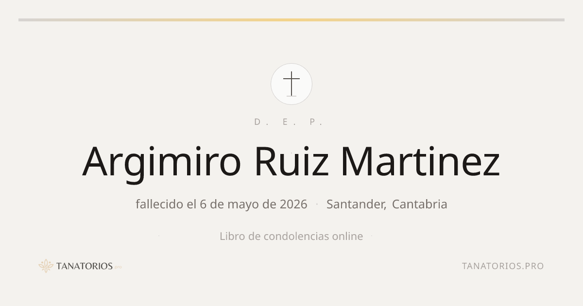Memorial de Argimiro Ruiz Martinez