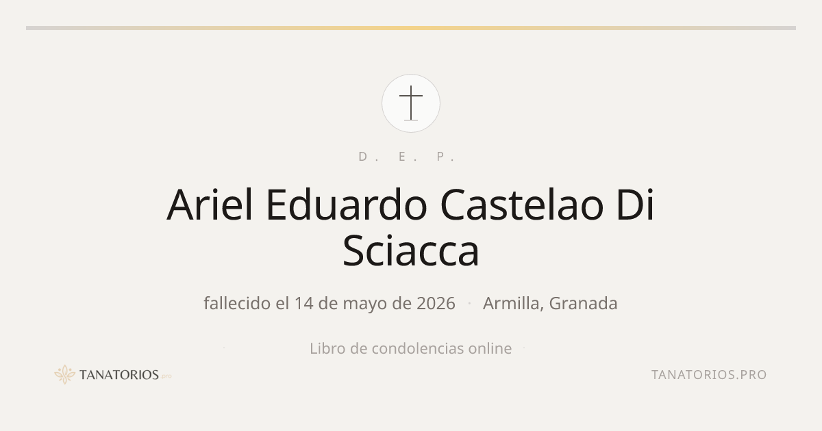 Memorial de Ariel Eduardo Castelao Di Sciacca