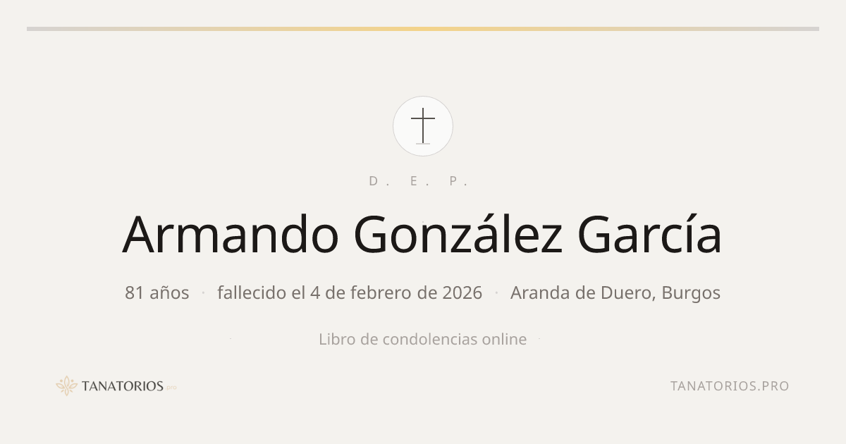 Memorial de Armando González García