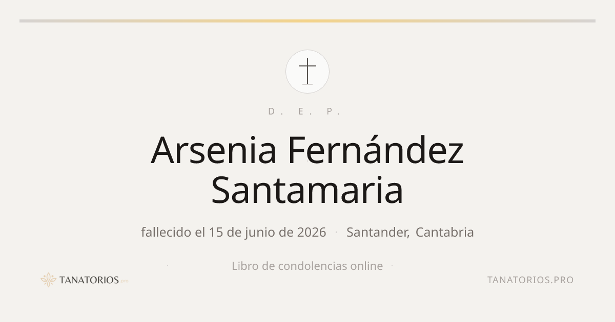 Memorial de Arsenia Fernández Santamaria