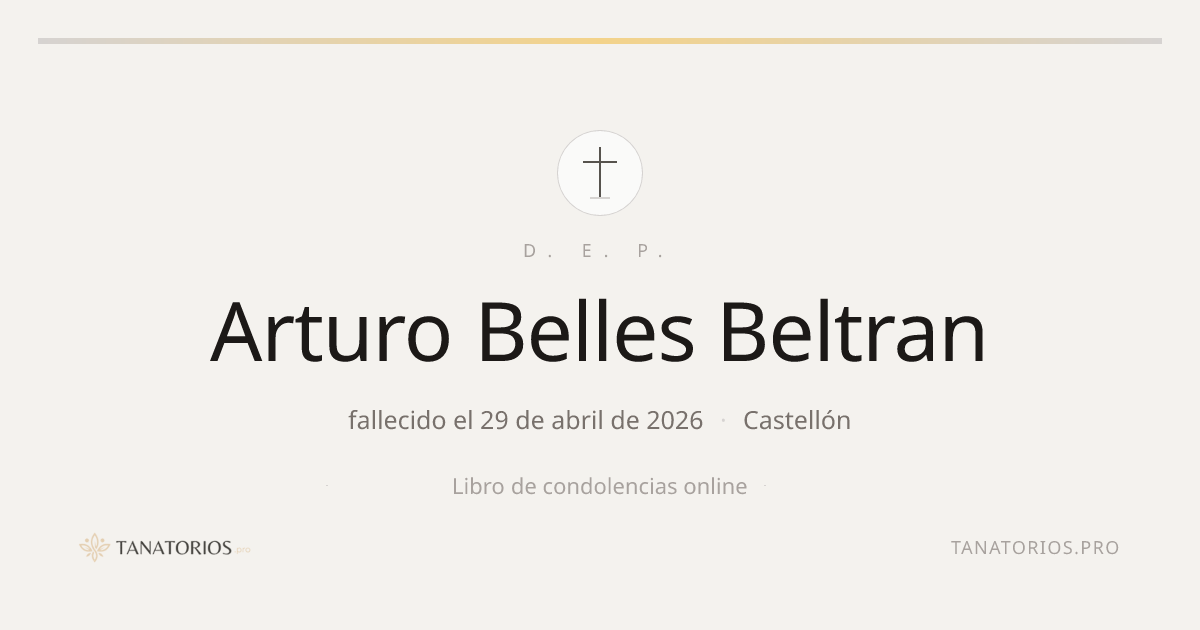 Memorial de Arturo Belles Beltran