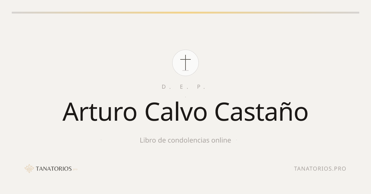 Memorial de Arturo Calvo Castaño