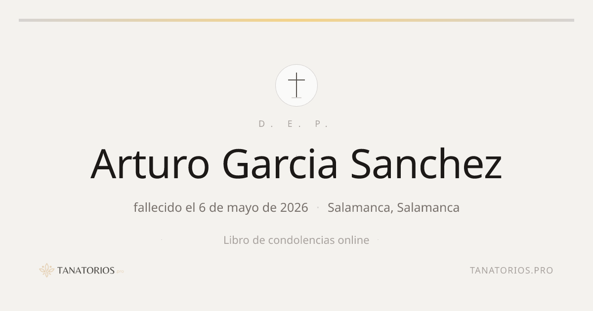 Memorial de Arturo Garcia Sanchez